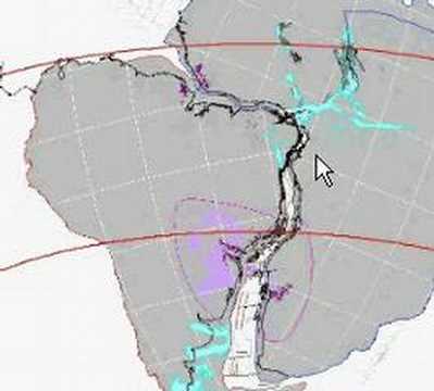 Plate tectonic - South America and Africa