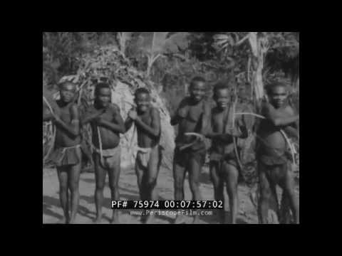 BELGIAN CONGO 1940s AFRICA TRAVELOGUE FILM  LIP PLATE PEOPLES  75974