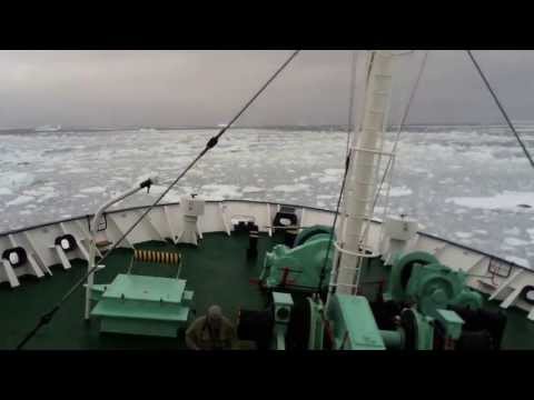 Antarctica, cruising through brash ice in the Amundsen Sea.