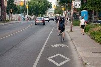 Bike lane, via Wikimedia Commons