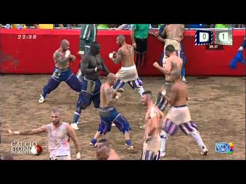 [HD] Calcio Storico 2014 -  Azzurri-Bianchi