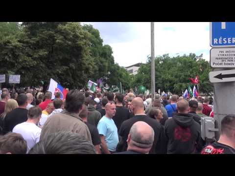 Protest proti islamizácii Európy 20.6.2015 Bratislava