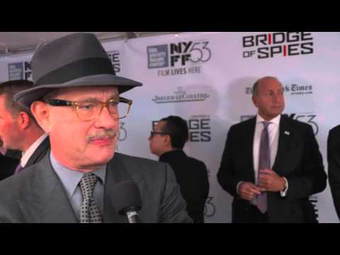 Bridge of Spies: Tom Hanks "James Donovan" Red Carpet Movie Premiere Interview