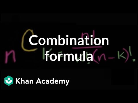 Combination formula