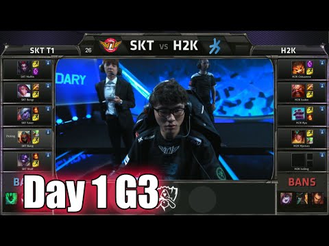 SK Telecom T1 vs H2K Gaming | Day 1 Game 3 Group C LoL S5 World Championship 2015 | SKT vs H2K D1G3