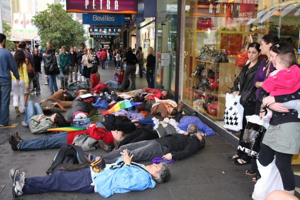 "Die-in" - continued