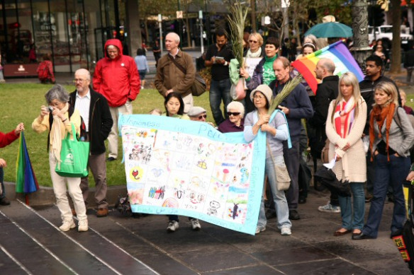 Banner of Japanese for Peace