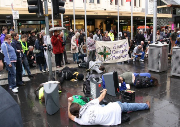 "Die-in" - beginning