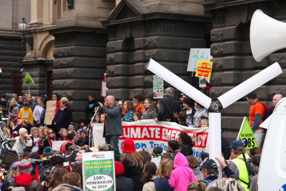 Damien Lawson of FoE calling for a campaign of Civil Disobedience