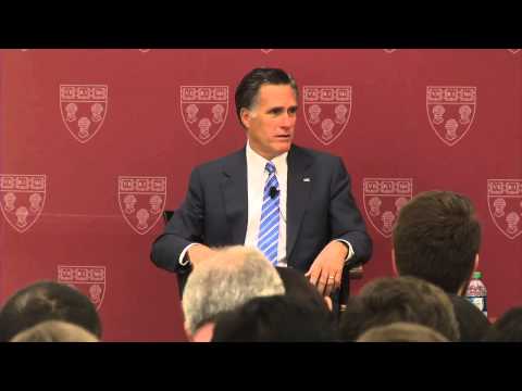 A conversation with Mitt Romney at HLS