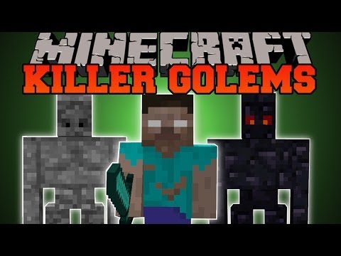 Minecraft: KILLER GOLEMS (MOB KILLING GOLEMS!) Utility Golems Mod Showcase