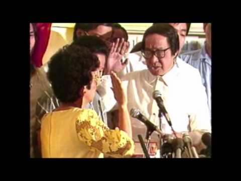 Oath taking ceremony of Corazon C. Aquino, February 25, 1986