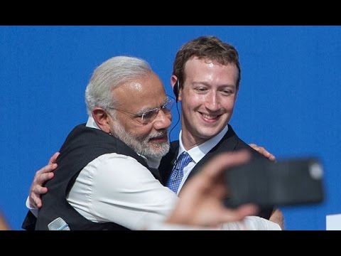 Narendra Modi meets Mark Zuckerberg at Facebook HQ | Narendra Modi in USA |