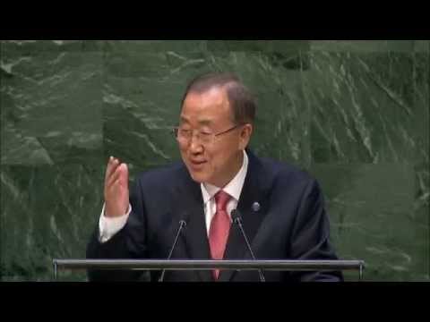 Ban Ki-moon at the General debate of the 69th Session of the General Assembly