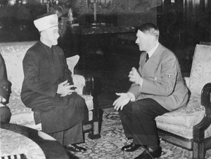 File - Haj Amin al-Husseini meeting with Adolf Hitler (December 1941).