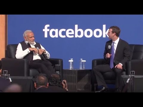 Townhall Q&A (Hindi) with PM Modi and Mark Zuckerberg at Facebook HQ in San Jose