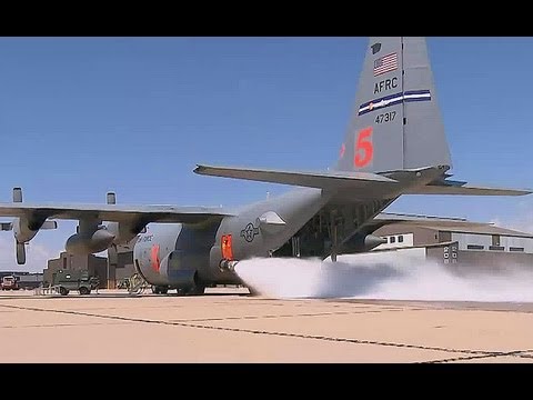 C-130 Modular Airborne Fire Fighting System (MAFFS) Ground Discharge Test | AiirSource