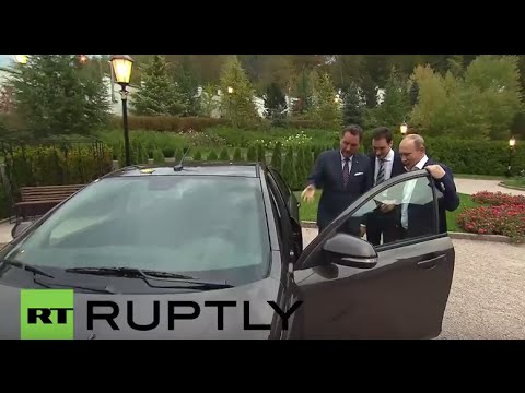 Russia: Putin test-drives the new Lada Vesta in Sochi