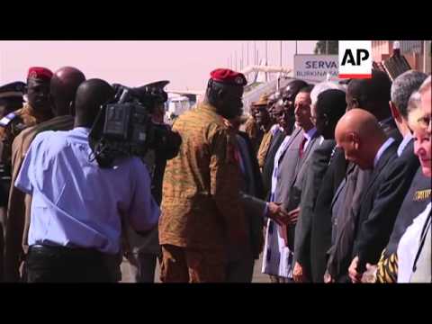 Mauritania's president and current African Union (AU) chief arrives and meets Zida