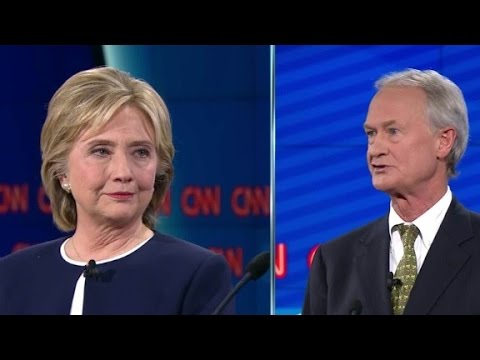 (Democratic Debate) Hillary Clinton declines to respond to Chafee on email