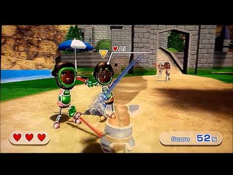 Wii Sports Resort - Swordplay Showdown ALL LEVELS