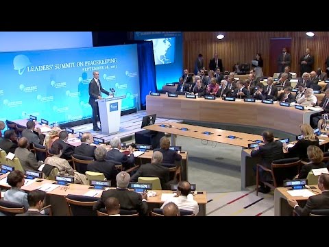 The President Speaks at the U.N. Peacekeeping Summit