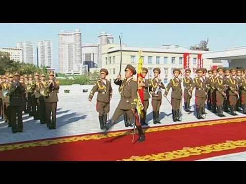 North Korea 'ready for war' with USA as it marks 70 years of ruling party with huge military parade