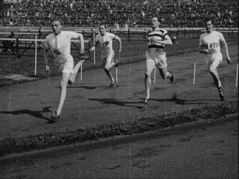 Running with Harold Abrahams (1924)