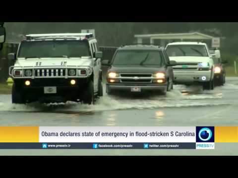 Obama declares state of emergency in flood-stricken S Carolina