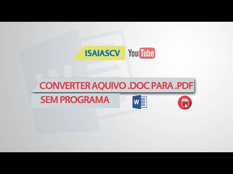 Converter arquivo .doc para .pdf sem programas