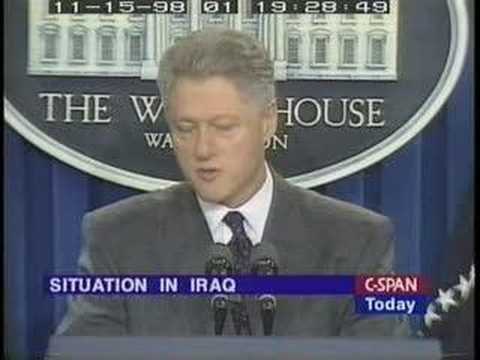 Bill Clinton 1998 Iraq Liberation Act