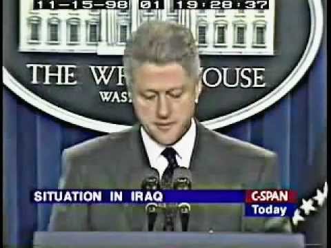 Bill Clinton on the 1998 Iraqi Liberation Act