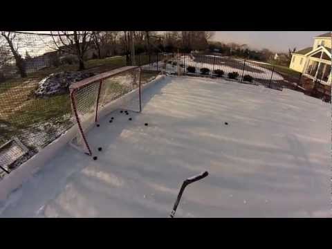 Backyard Ice Hockey Rink 2013