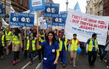 Junior doctors marching in central London last weekend