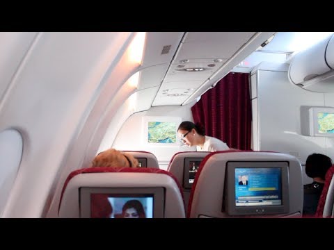 QATAR AIRWAYS A340-600 ECONOMY CLASS    I CDG - DOH I