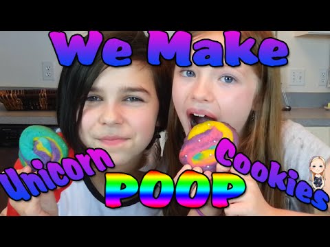 Special Guest RadioJH Audrey and I Make Unicorn Poop Cookies!