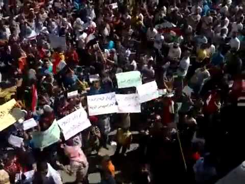 (10.14.2011) Al-Sanamayn | Daraa | Large protest on Friday of  "Free Soldiers" - Free Syria