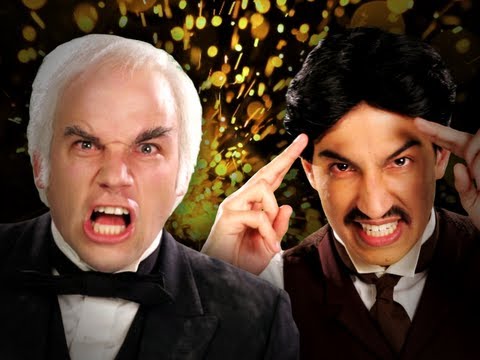 Nikola Tesla vs Thomas Edison.  Epic Rap Battles of History Season 2.