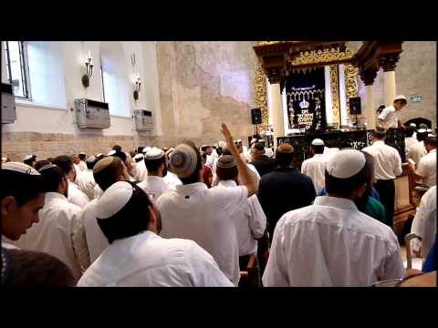 Prayers for Jerusalem at the Hurva Synagogue - Old City Jerusalem