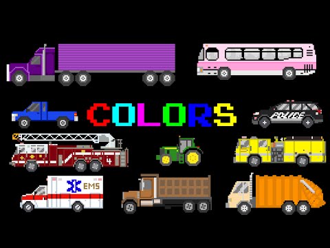 Vehicle Colors - Featuring Street Vehicles - The Kids' Picture Show (Fun & Educational)