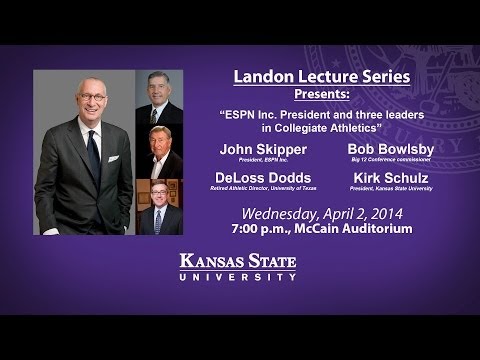 Landon Lecture: "ESPN Inc. President and three leaders in Collegiate Athletics"