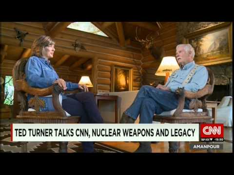 Ted Turner talks to Christiane Amanpour, CNN