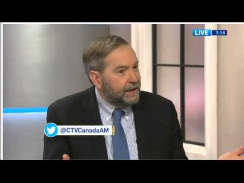 Mulcair on the economy and Canada's role in Iraq