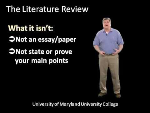 Writing the Literature Review (Part One): Step-by-Step Tutorial for Graduate Students