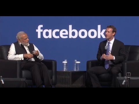 PM MODI and Mark Zuckerberg at Facebook Townhall | Full Interview