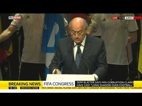 Sepp Blatter Speaks To FIFA Congress - Full Speech