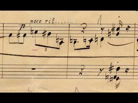 Arnold Schoenberg's  manuscript - Six Little Piano Pieces op. 19 (Andy Lee - piano)