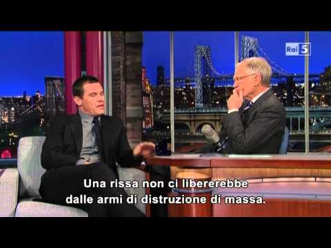 Josh Brolin @ David Letterman Show 8/01/13 SUB ITA