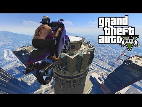 GTA 5 - THE MAZE BANK STUNT !?