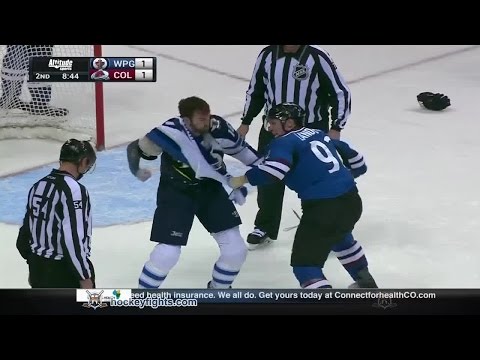 Andrew Ladd vs Gabriel Landeskog Dec 11, 2014